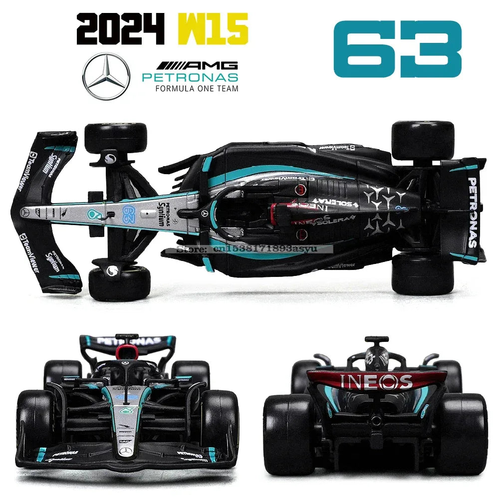 Die Cast Model Car Mercedes F1 W15 2024 Collectible - ToylandEU