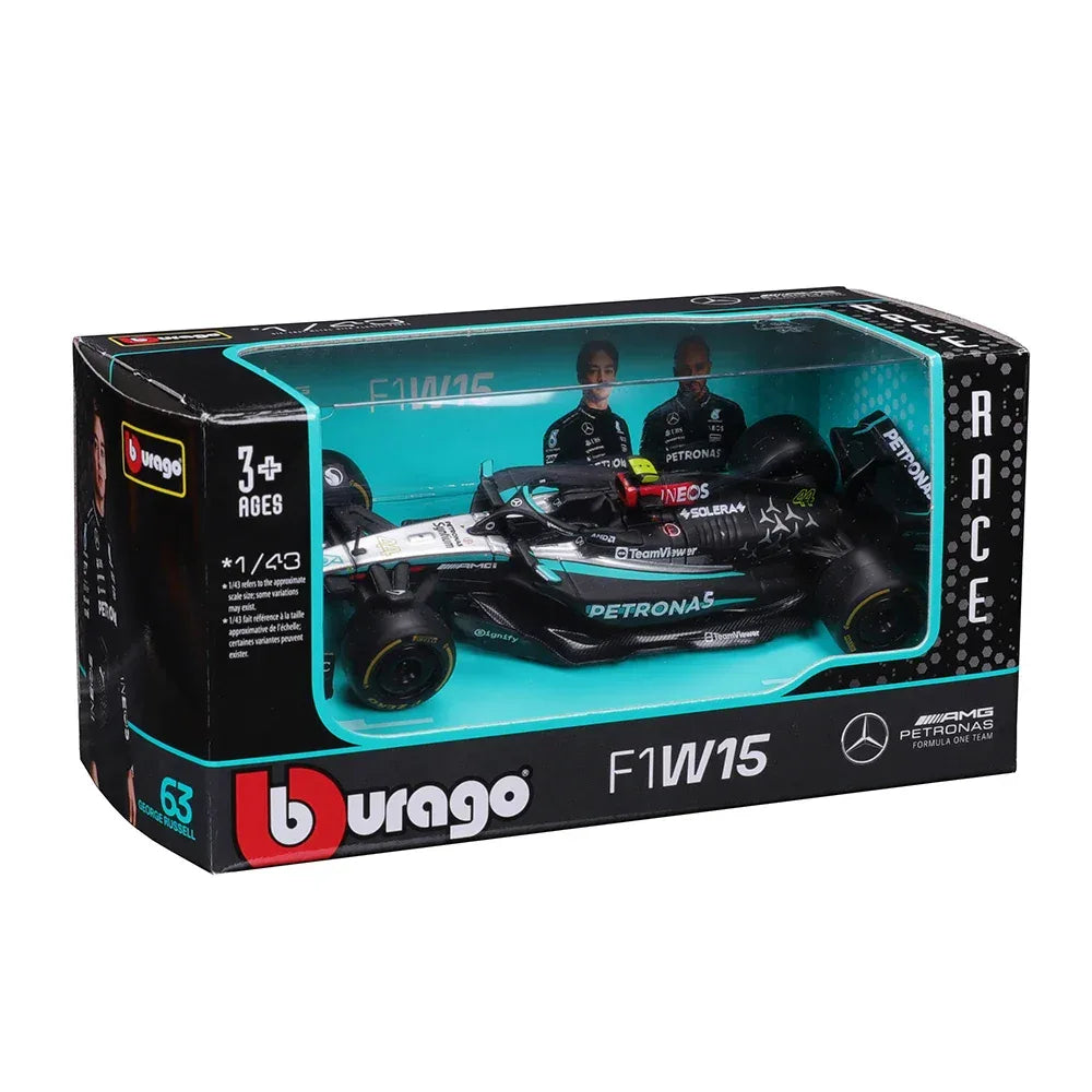 Die Cast Model Car Mercedes F1 W15 2024 Collectible - ToylandEU