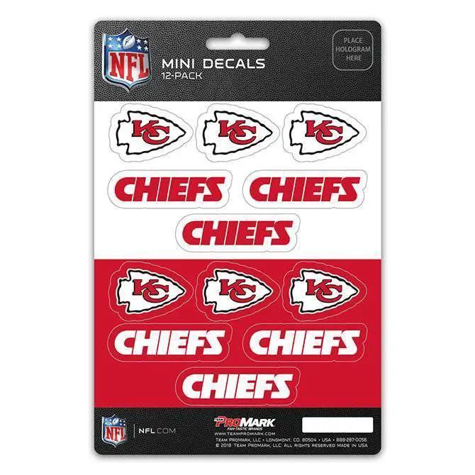  Kansas City Chiefs Mini Decal Set 12 Pack Vinyl Die Cut -  ToylandEU™