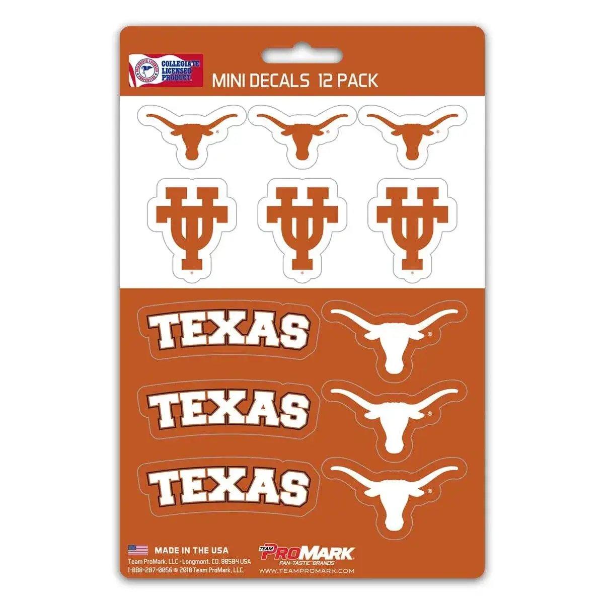  Texas Longhorns Decal Set Mini 12 Pack Vinyl Die Cut -  ToylandEU™