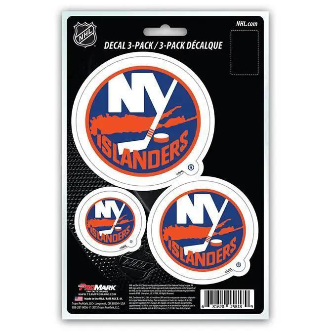  New York Islanders Die Cut Decal 3 Pack Premium Clear Vinyl -  ToylandEU™