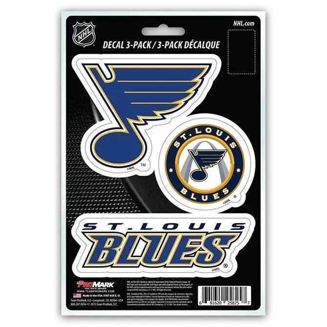  St Louis Blues Die Cut Decals 3 Pack Premium Clear Vinyl -  ToylandEU™