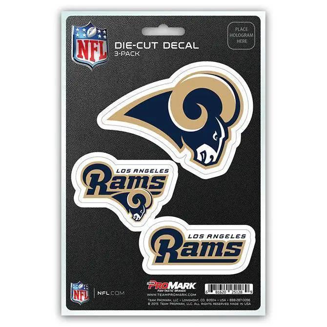  Los Angeles Rams Die Cut Vehicle Decal 3 Pack Set Premium -  ToylandEU™