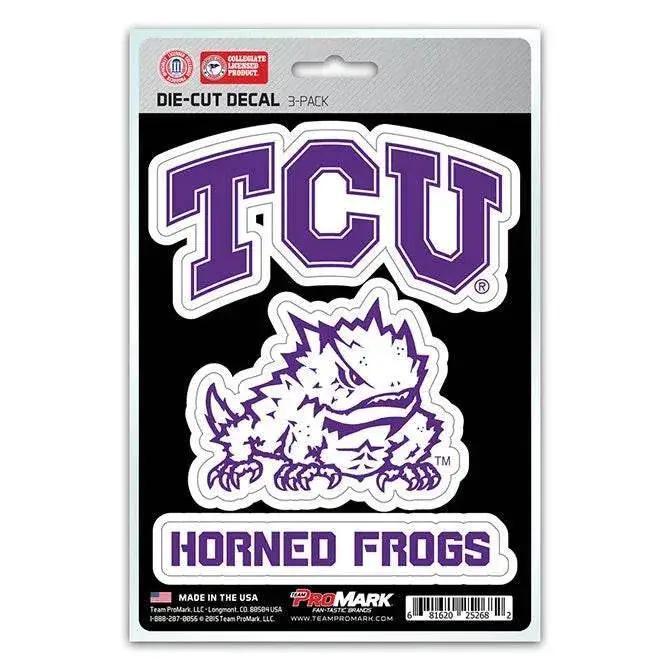  TCU Horned Frogs Decal Die Cut 3 Pack UV Resistant Vinyl -  ToylandEU™