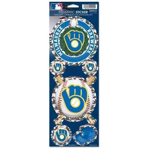  Milwaukee Brewers Die Cut Decal 4x12 Prismatic Retro -  ToylandEU™