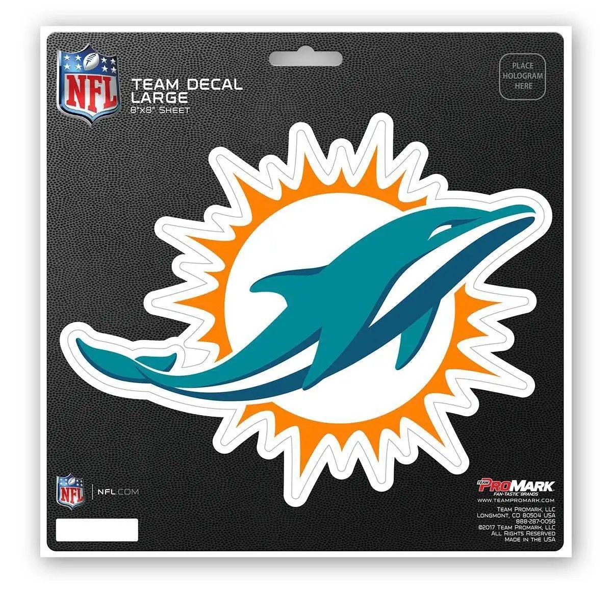  Miami Dolphins Die Cut Decal 8 By 8 Inches UV Laminated -  ToylandEU™