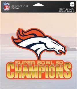  Denver Broncos 8x8 Die Cut Decal Super Bowl 50 Champion -  ToylandEU™
