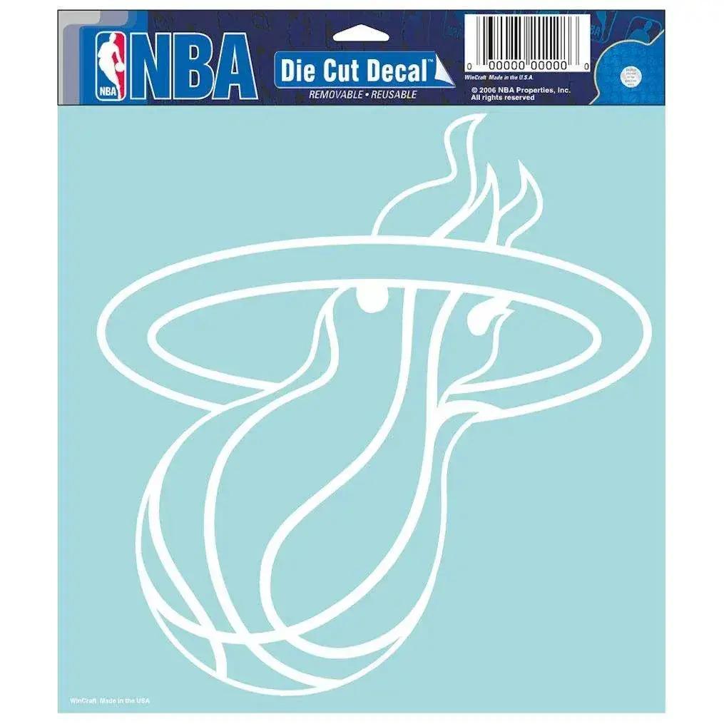  Miami Heat Decal 8x8 Die Cut White -  ToylandEU™