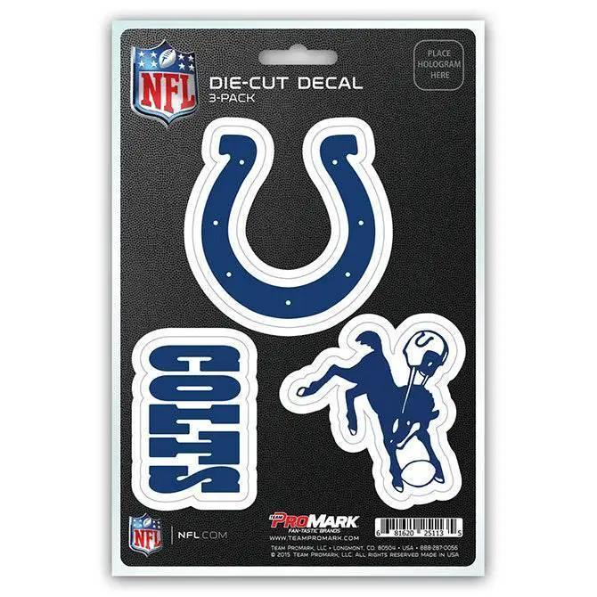  Indianapolis Colts Die Cut Decal Three Pack Premium Vinyl -  ToylandEU™