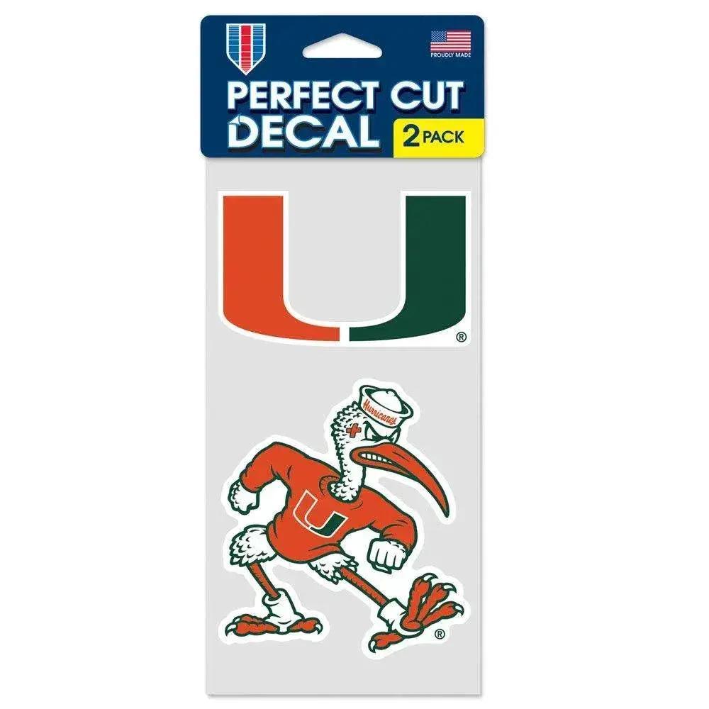  Miami Hurricanes Set of 2 Die Cut Decals -  ToylandEU™