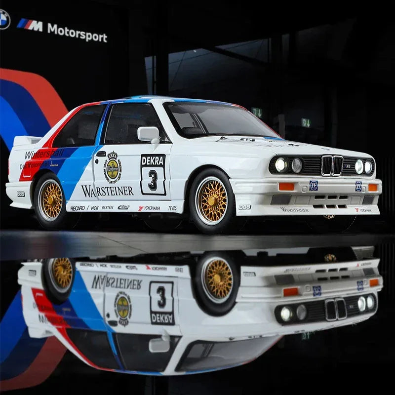 Diecast 1:24 BMW M3 E30 MPower Floral with Sound Lights for Collectors - ToylandEU