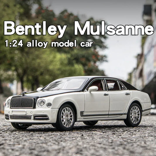 Coche de juguete Bentley Mulsanne a escala 1:24 con luces y sonido para niños - ToylandEU