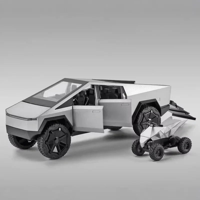 Diecast 1:24 Cybertruck Toy SUV with Sound and Light for Teens - ToylandEU