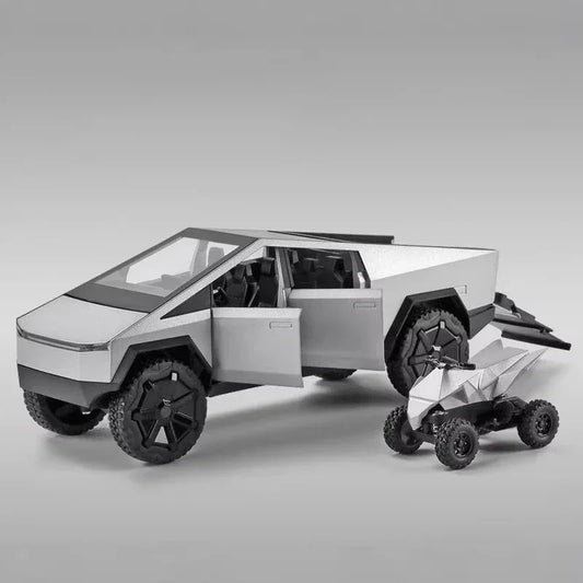 Diecast 1:24 Cybertruck Toy SUV with Sound and Light for Teens - ToylandEU