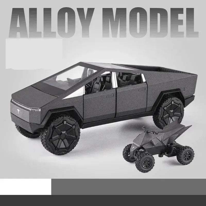 Diecast 1:24 Cybertruck Toy SUV with Sound and Light for Teens - ToylandEU