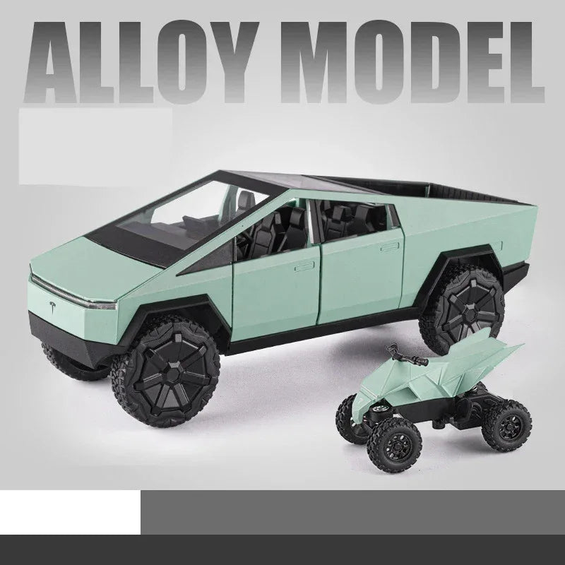 Diecast 1:24 Cybertruck Toy SUV with Sound and Light for Teens - ToylandEU