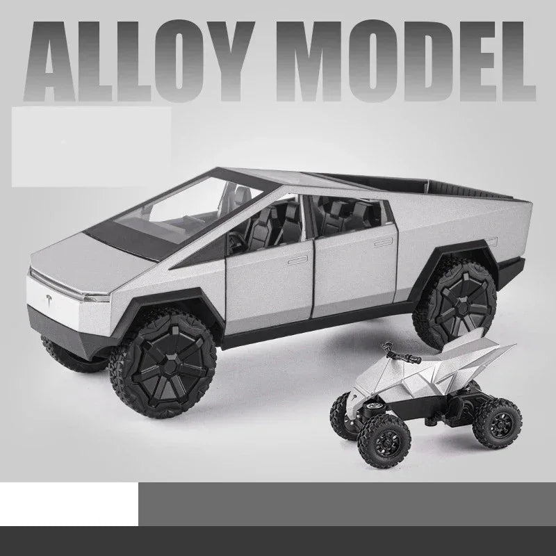 Diecast 1:24 Cybertruck Toy SUV with Sound and Light for Teens - ToylandEU