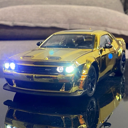 Diecast 1:24 Dodge Challenger SRT Hellcat Redeye with Sound Lights Gift - ToylandEU