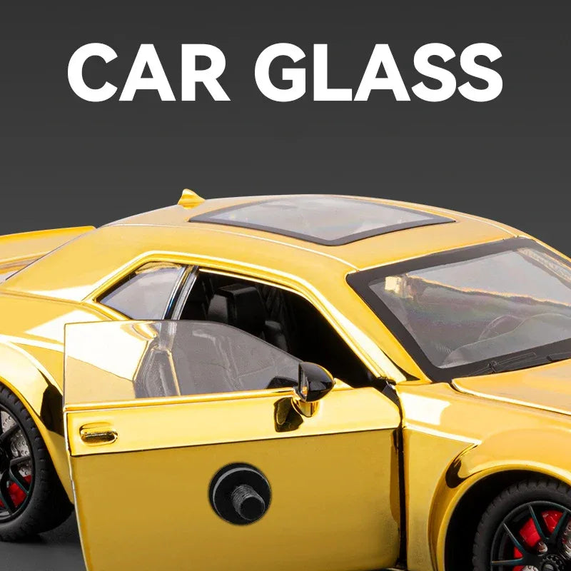 Diecast 1:24 Dodge Challenger SRT Hellcat Redeye with Sound Lights Gift - ToylandEU