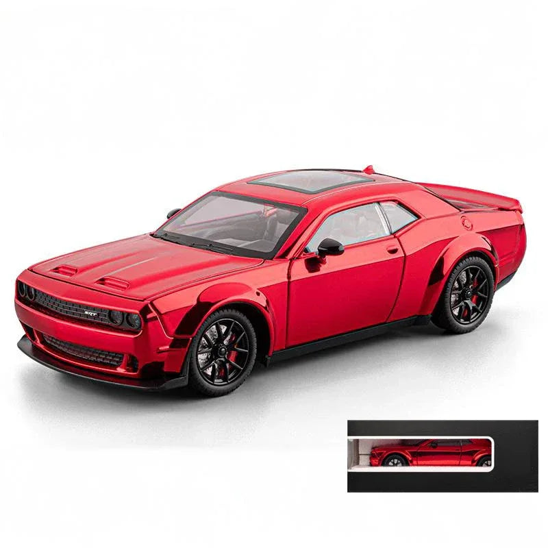 Diecast 1:24 Dodge Challenger SRT Hellcat Redeye with Sound Lights Gift - ToylandEU