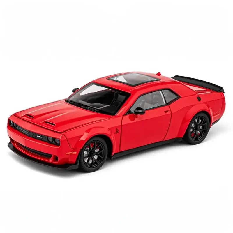 Diecast 1:24 Dodge Challenger SRT Hellcat Redeye with Sound Lights Gift - ToylandEU