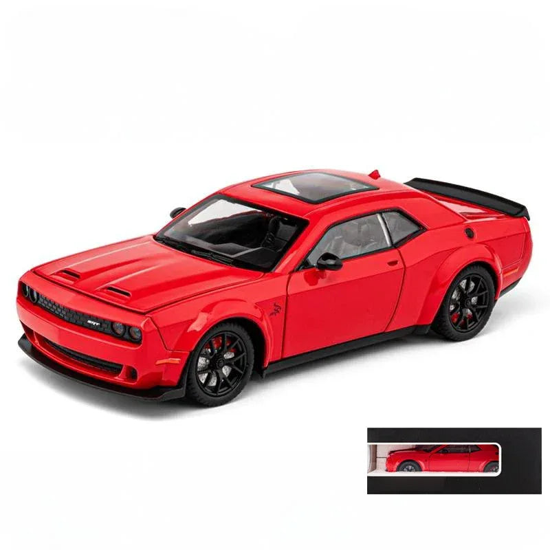 Diecast 1:24 Dodge Challenger SRT Hellcat Redeye with Sound Lights Gift - ToylandEU