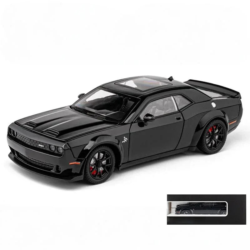Diecast 1:24 Dodge Challenger SRT Hellcat Redeye with Sound Lights Gift - ToylandEU