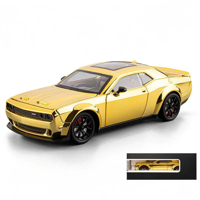 Diecast 1:24 Dodge Challenger SRT Hellcat Redeye with Sound Lights Gift - ToylandEU