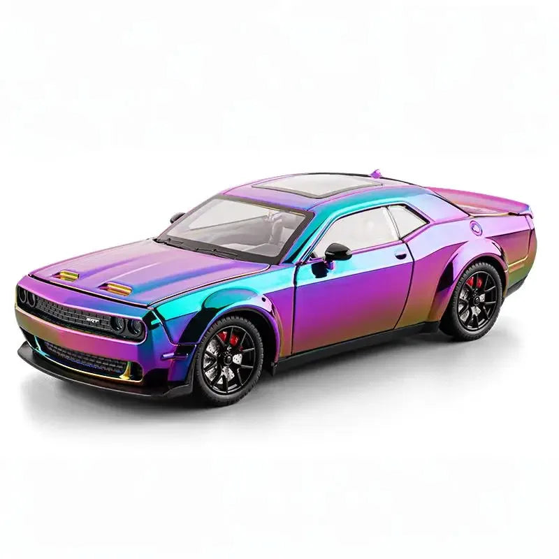 Diecast 1:24 Dodge Challenger SRT Hellcat Redeye with Sound Lights Gift - ToylandEU