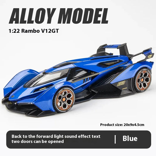 Diecast 1:24 Lambo V12 GT Sound and Light Model for Collectors - ToylandEU