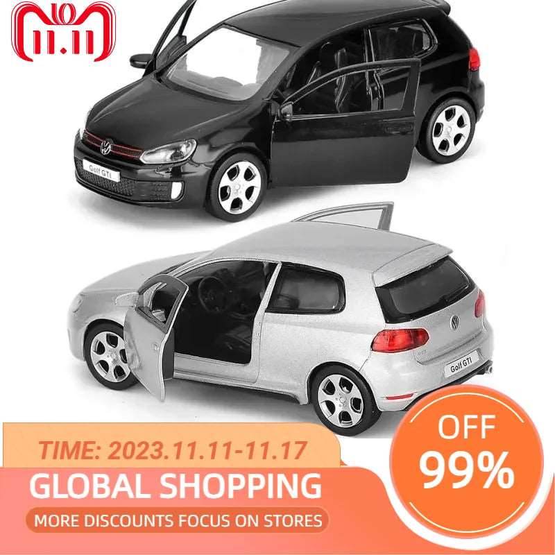 Diecast 1/36 Scale VW Golf 6 GTI Model - Collector's Dream Car - ToylandEU