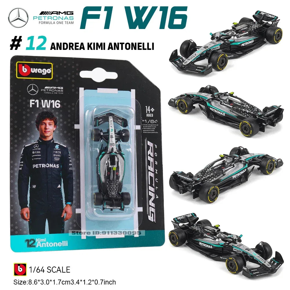 Diecast 1:64 Mercedes AMG F1 W16 Model Car for Collectors - ToylandEU