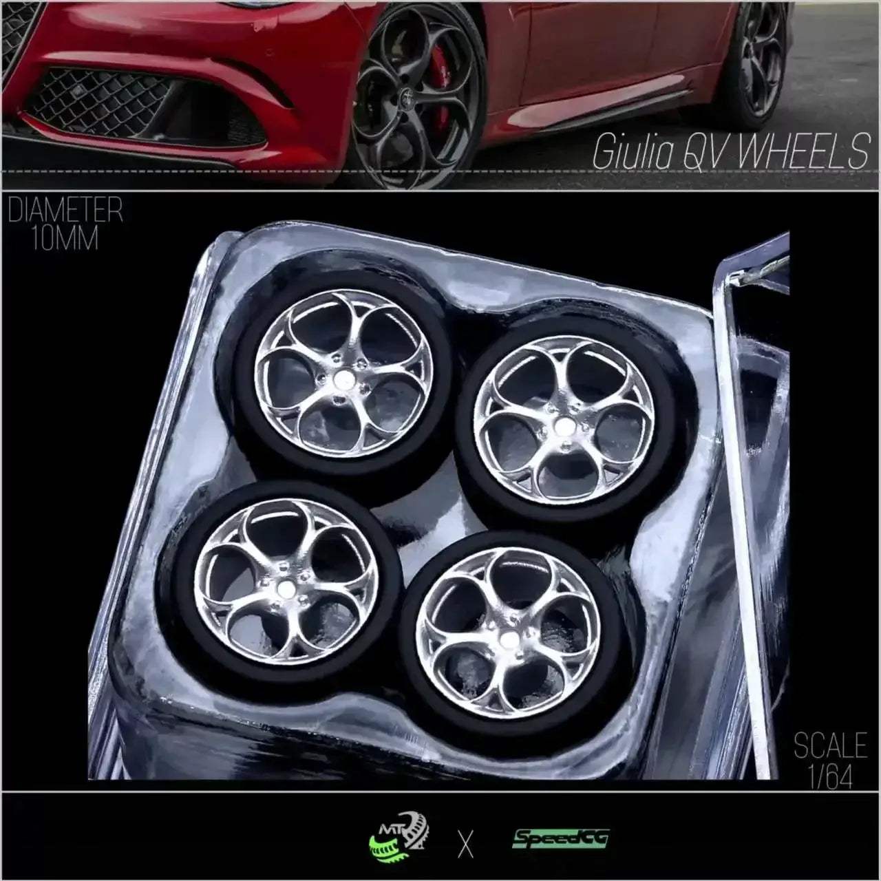 Diecast 1 64 Scale Wheels With Premium Rubber Tires - ToylandEU