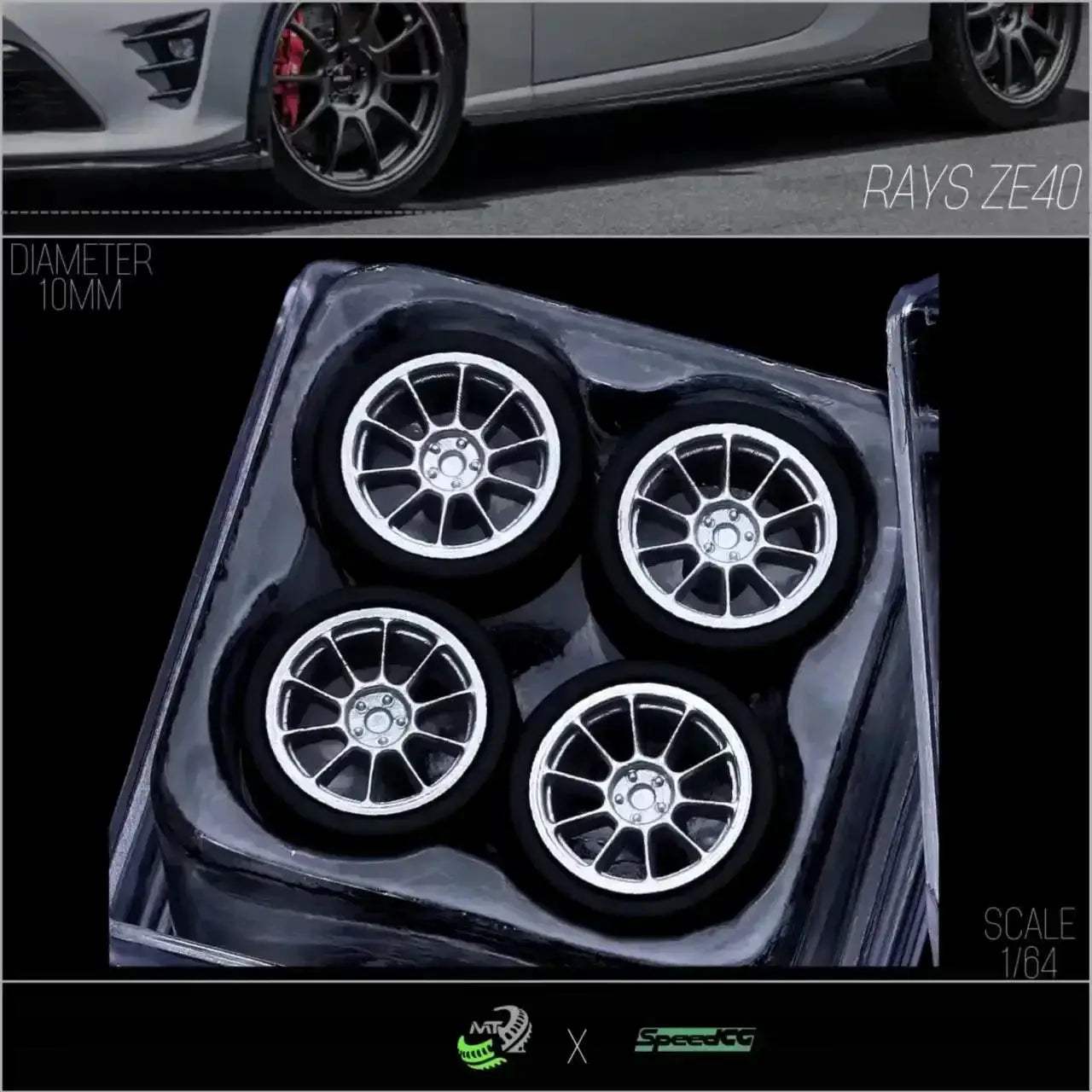 Diecast 1 64 Scale Wheels With Premium Rubber Tires - ToylandEU
