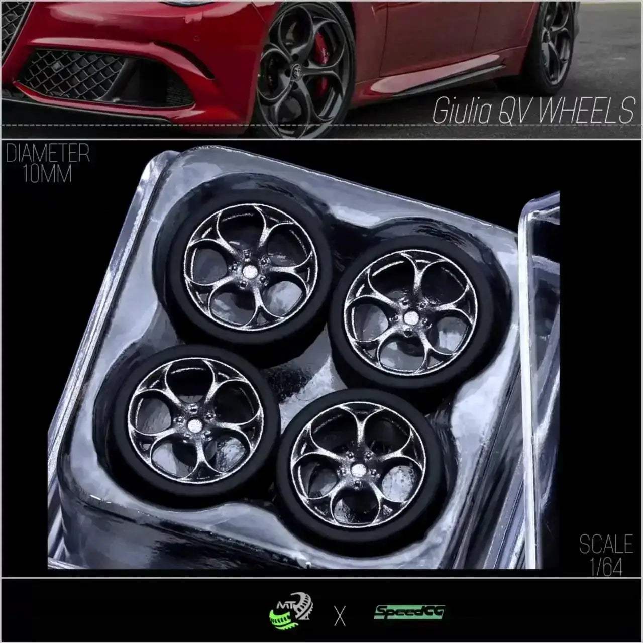 Diecast 1 64 Scale Wheels With Premium Rubber Tires - ToylandEU