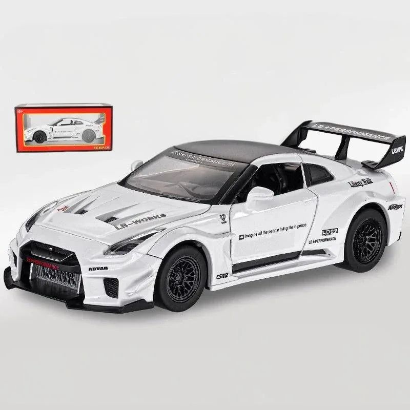 Diecast 1 To 32 Nissan Skyline GTR Sound And Light Model For Collectors - ToylandEU