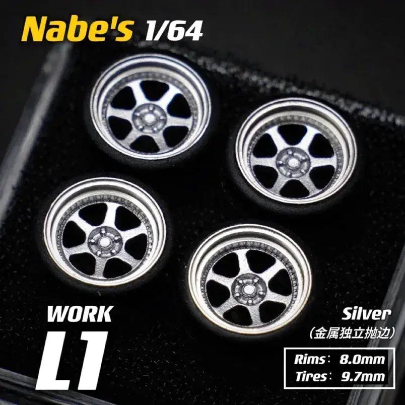  Diecast 1 To 64 Wheels Realistic Rubber Tires MiniGT -  ToylandEU™