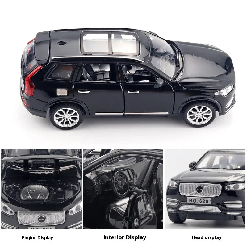 Diecast 1 to 32 Volvo XC90 SUV Model with Sound and Light for Kids - ToylandEU