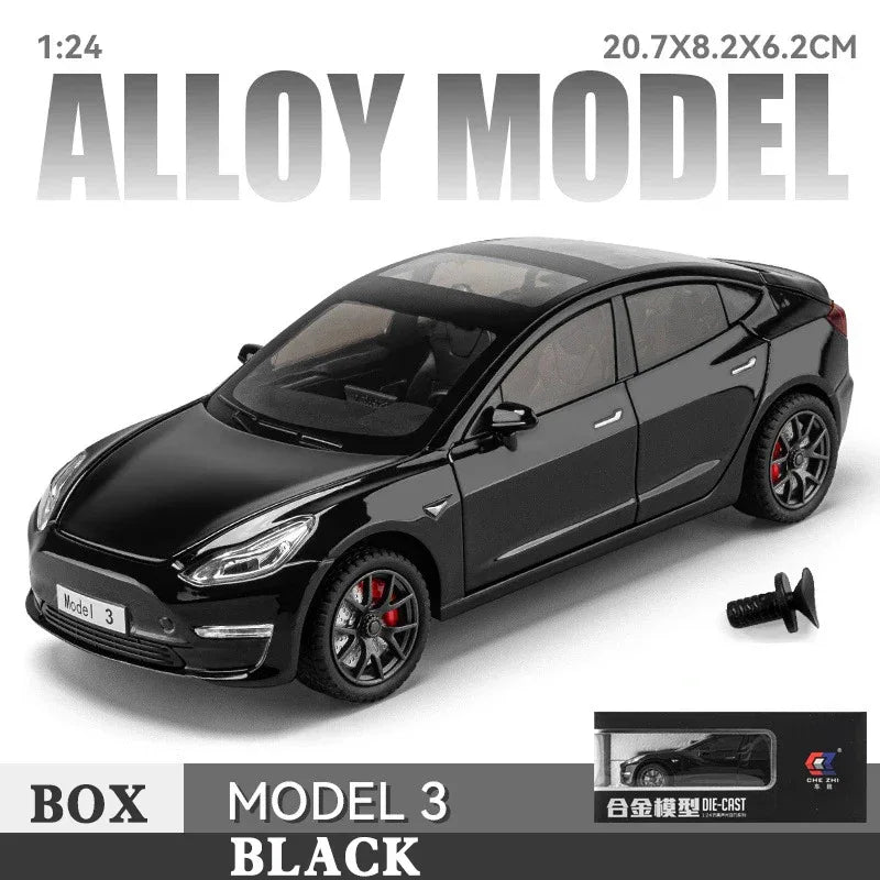 Diecast 1to24 Scale Alloy Car Model With Sound Light For Collectors - ToylandEU