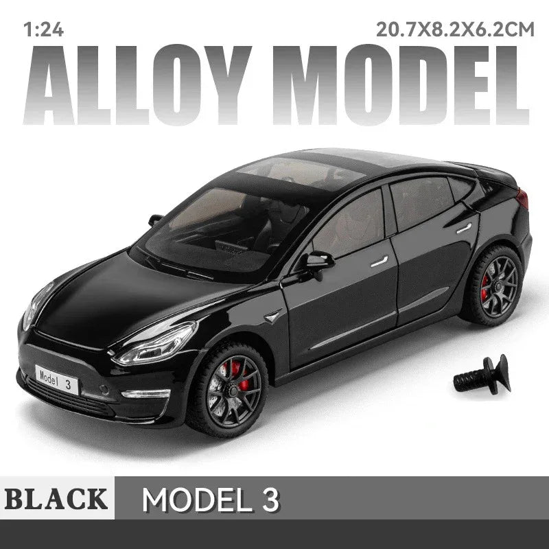 Diecast 1to24 Scale Alloy Car Model With Sound Light For Collectors - ToylandEU