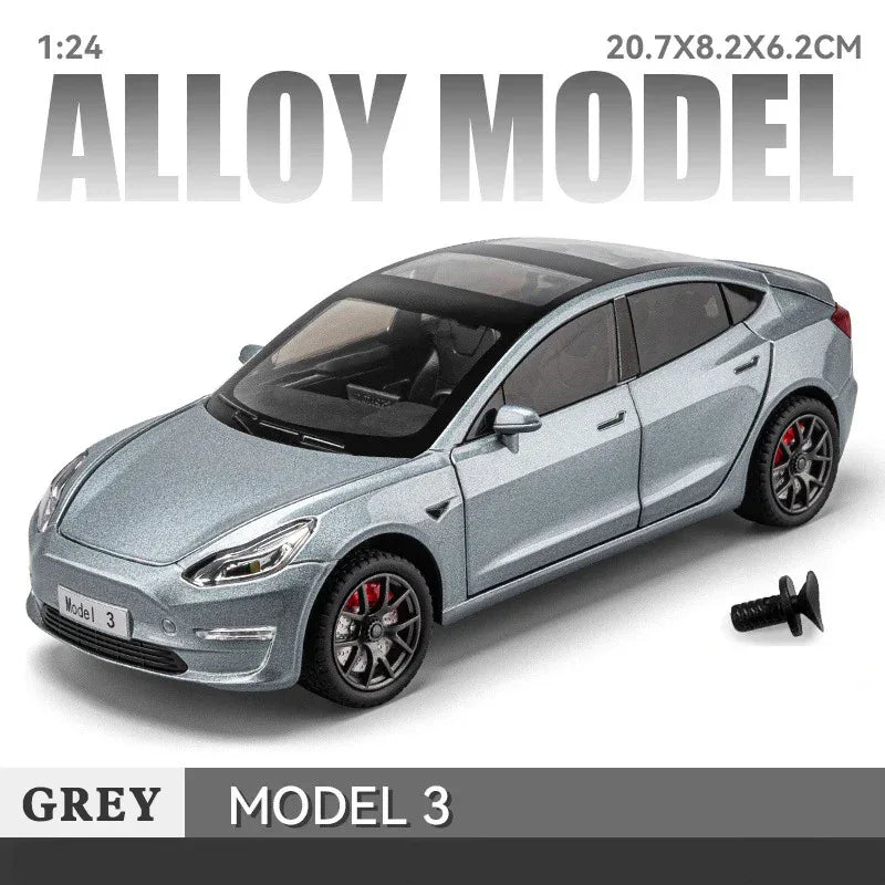 Diecast 1to24 Scale Alloy Car Model With Sound Light For Collectors - ToylandEU