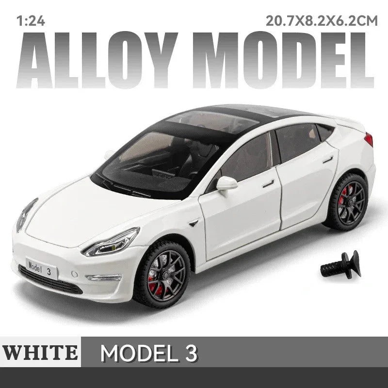 Diecast 1to24 Scale Alloy Car Model With Sound Light For Collectors - ToylandEU
