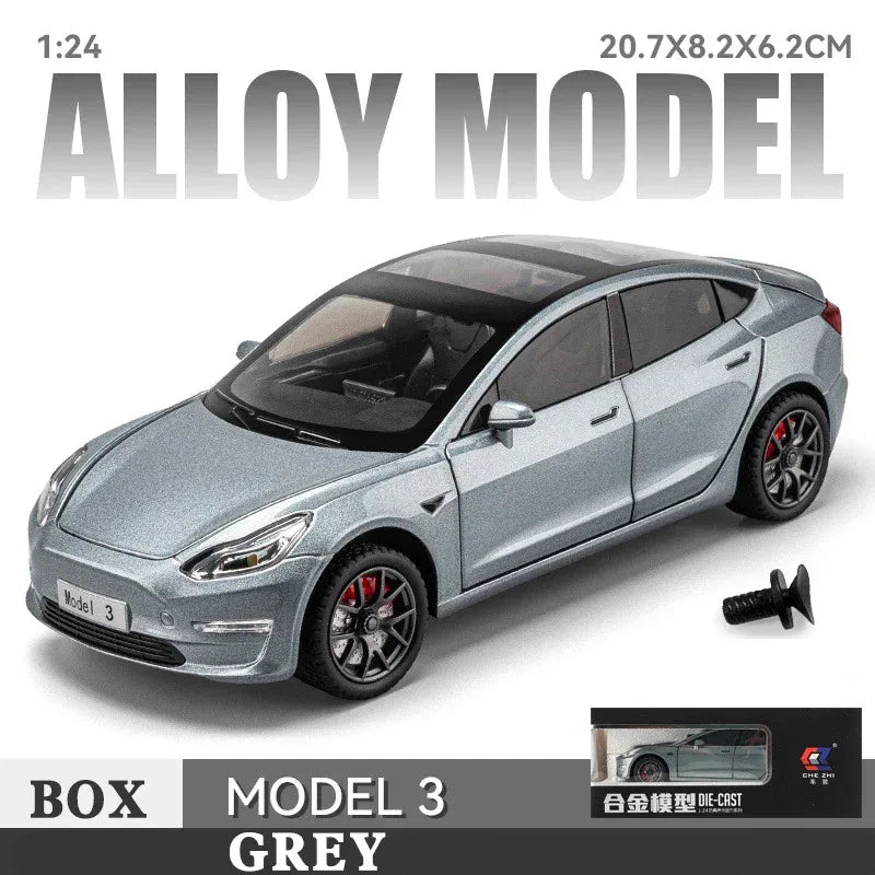 Diecast 1to24 Scale Alloy Car Model With Sound Light For Collectors - ToylandEU