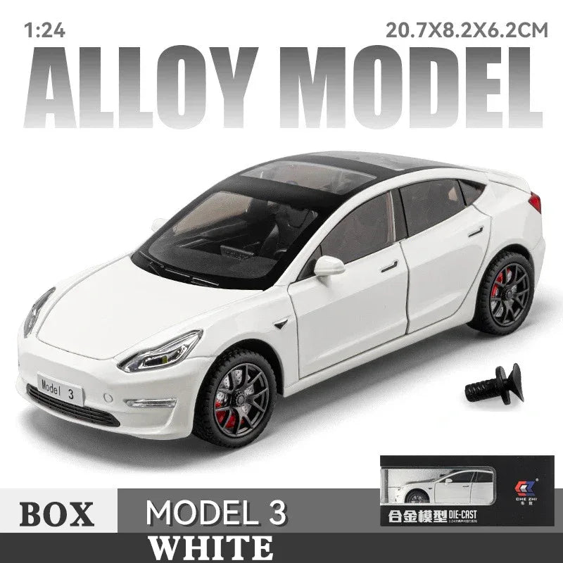Diecast 1to24 Scale Alloy Car Model With Sound Light For Collectors - ToylandEU