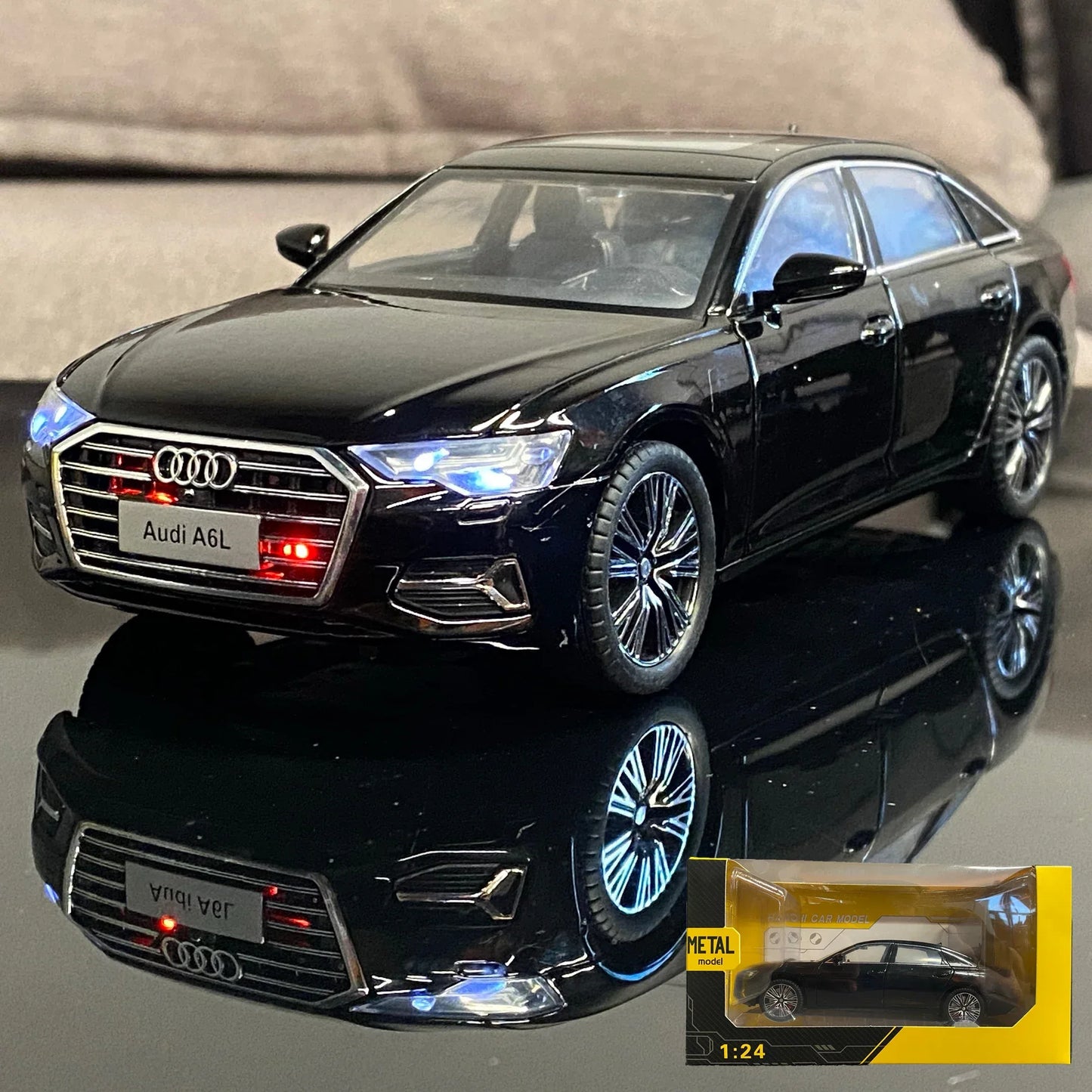 Diecast A6L Car Model With Pull Back Sound And Light For Boyfriend - ToylandEU