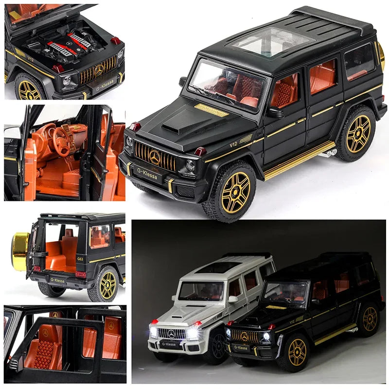 Diecast Alloy 1 To 24 Mercedes Benz G63 AMG Off Road Model For Children - ToylandEU