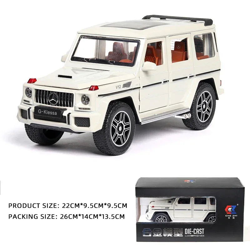 Diecast Alloy 1 To 24 Mercedes Benz G63 AMG Off Road Model For Children - ToylandEU