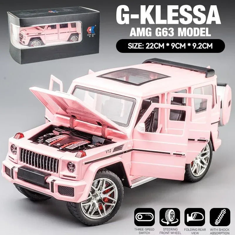 Diecast Alloy 1 To 24 Mercedes Benz G63 AMG Off Road Model For Children - ToylandEU