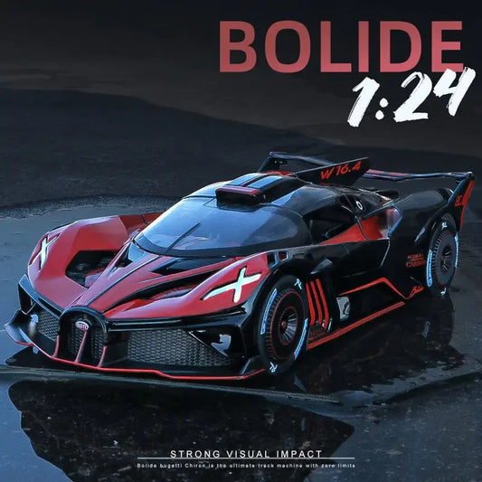 Diecast Alloy Bugatti Bolide Car Model with Sound and Lights for Kids - ToylandEU
