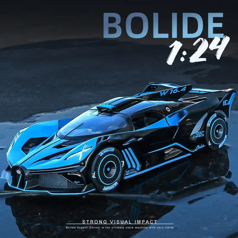 Diecast Alloy Bugatti Bolide Car Model with Sound and Lights for Kids - ToylandEU